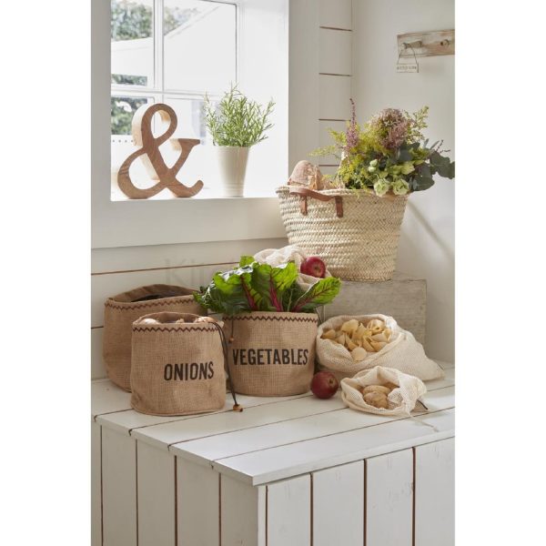 Natural Elements Hessian Vegetable Preserving Bag 21 x 21 x 20cm - Image 5