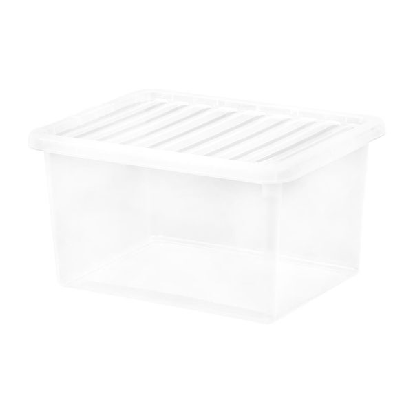 Wham Crystal Storage Box & Lid 37Ltr