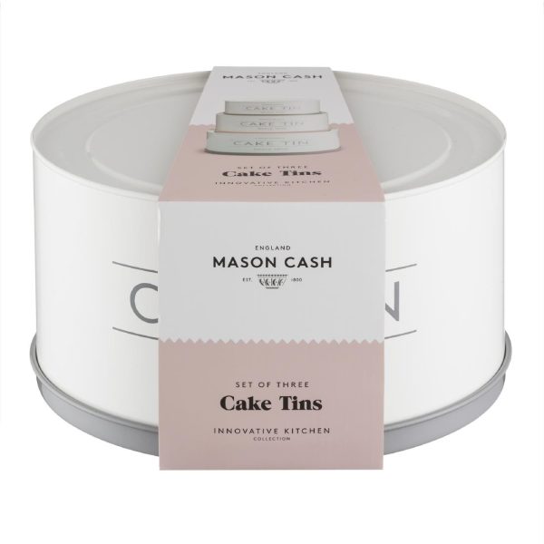 Mason Cash Innovative Kitchen Collection Set of 3 Cake Storage Tins - Image 2