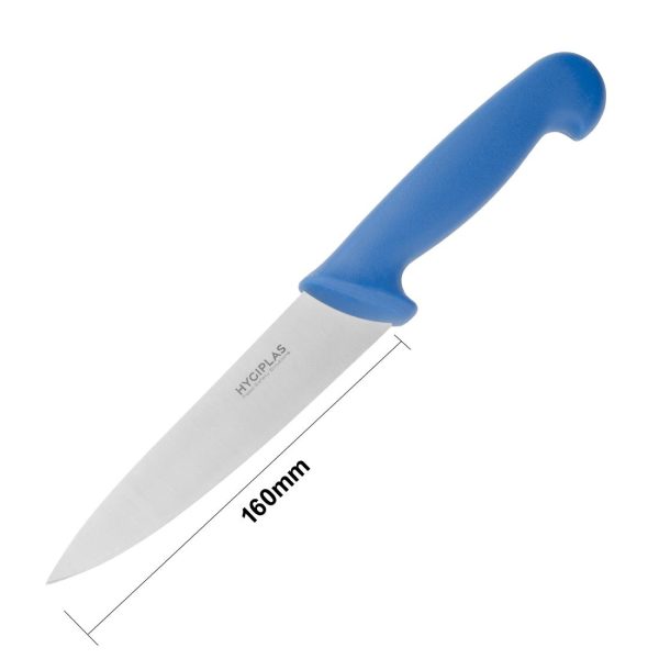 Hygiplas Cooks Knife Blue 15.9cm - Image 5