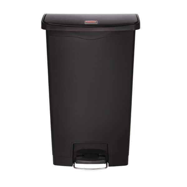 Rubbermaid Slim Jim Step on Front Pedal Black 68Ltr - Image 6