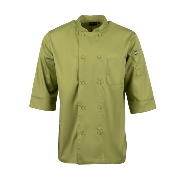 Chef Works Unisex Chefs Jacket Lime - Image 2