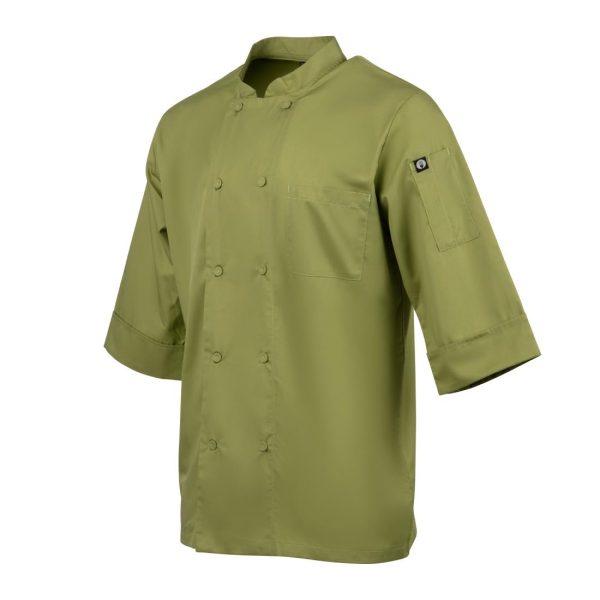Chef Works Unisex Chefs Jacket Lime - Image 7