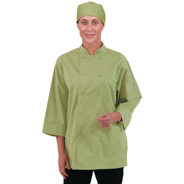 Chef Works Unisex Chefs Jacket Lime - Image 9