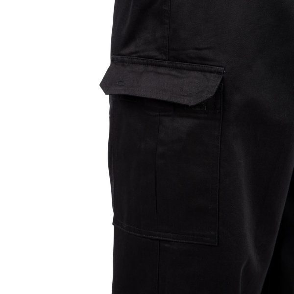 Chef Works Unisex Classic Fit Cargo Chefs Trousers Black - Image 8