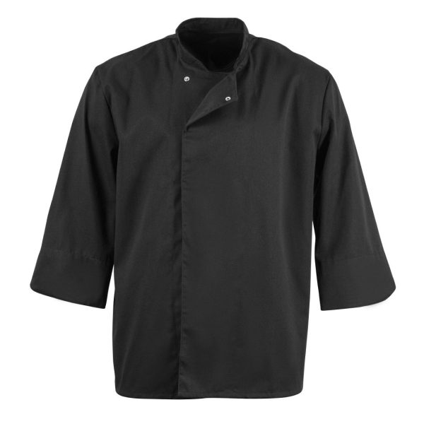 Whites Unisex Atlanta Chef Jacket Black Teflon - Image 2