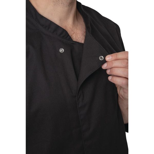 Whites Unisex Atlanta Chef Jacket Black Teflon - Image 8