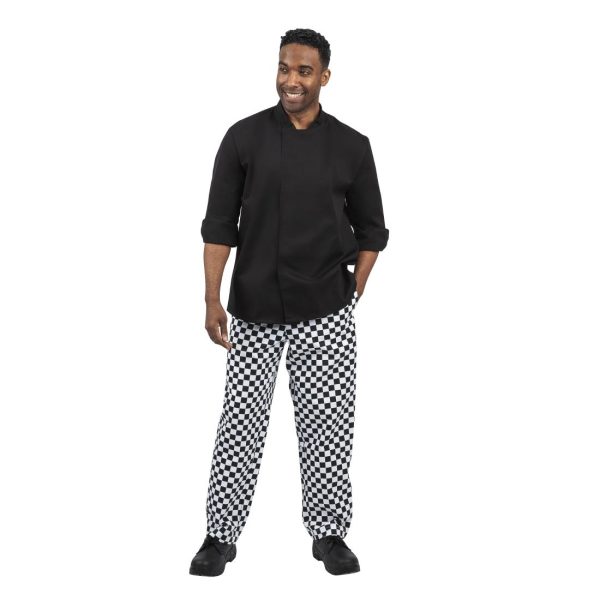 Whites Unisex Atlanta Chef Jacket Black Teflon - Image 9