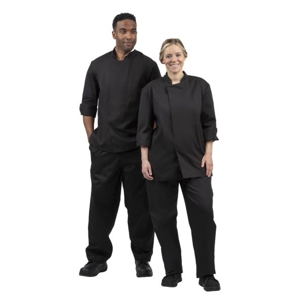 Whites Unisex Atlanta Chef Jacket Black Teflon - Image 11