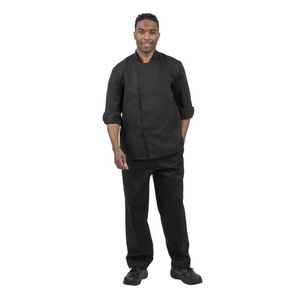 Whites Unisex Atlanta Chef Jacket Black Teflon - Image 12