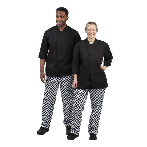 Whites Unisex Atlanta Chef Jacket Black Teflon - Image 13