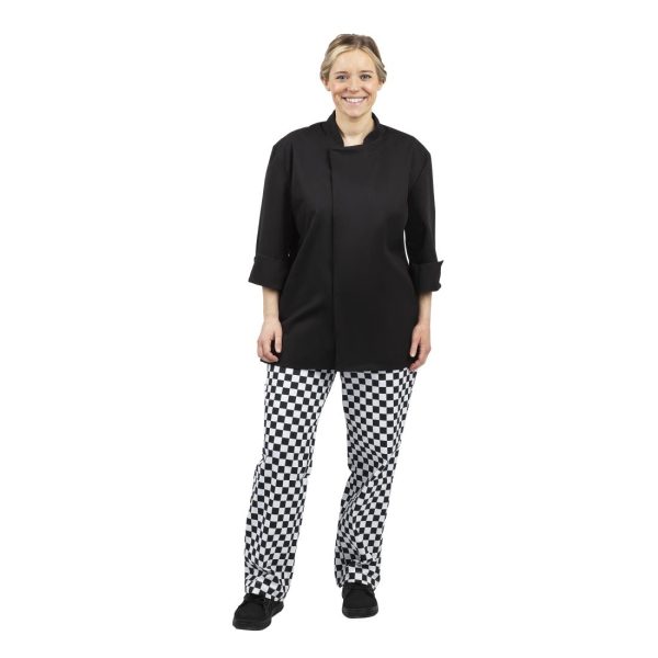 Whites Unisex Atlanta Chef Jacket Black Teflon - Image 14