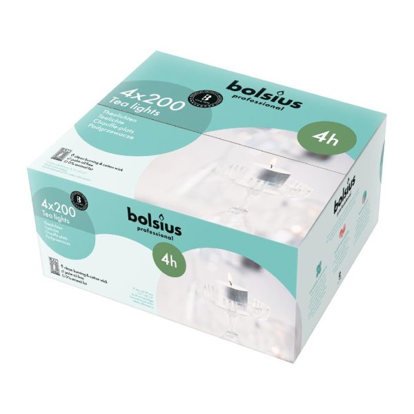 Bolsius Four-hour Tealights (Pack of 200) - Image 2