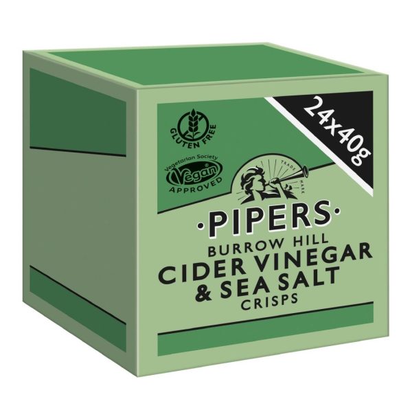 Pipers Burrow Hill Cider Vinegar & Sea Salt 40g (Pack of 24) - Image 2