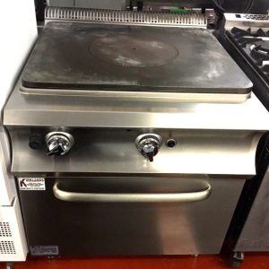 Solid Top Bulls Eye Natural Gas Oven Range Cooker Commercial Catering 1