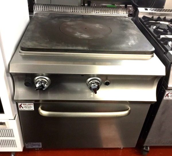 Solid Top Bulls Eye Natural Gas Oven Range Cooker Commercial Catering 1