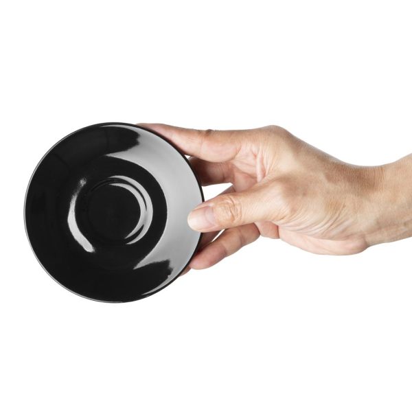 Olympia Cafe Espresso Saucer Black (Pack of 12) - Image 2