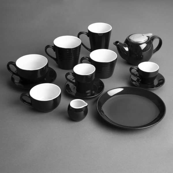 Olympia Cafe Espresso Saucer Black (Pack of 12) - Image 5