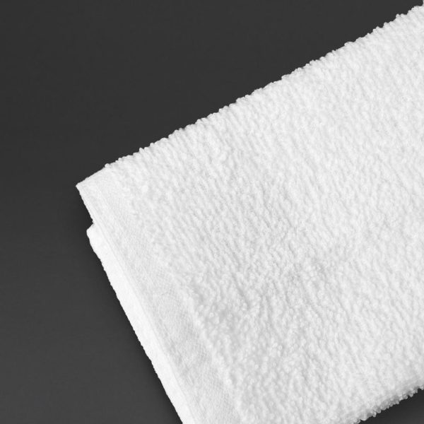 Mitre Essentials Carnival Face Cloth White (Pack of 10) - Image 2