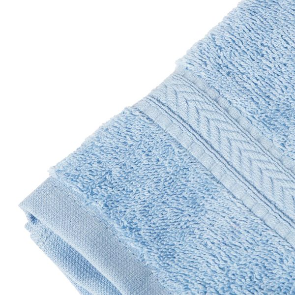 Mitre Essentials Nova Face Cloth Blue (Pack of 10) - Image 3