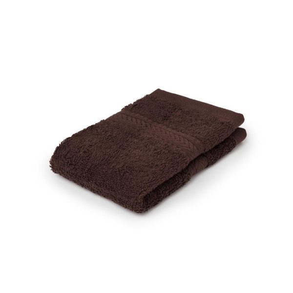 Mitre Essentials Nova Face Cloth Chocolate (Pack of 10) - Image 2