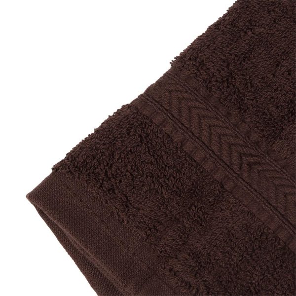 Mitre Essentials Nova Face Cloth Chocolate (Pack of 10) - Image 3