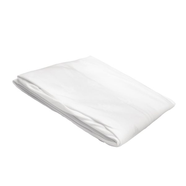 Mitre Luxury Luxor Round Tablecloth White 2300mm - Image 3