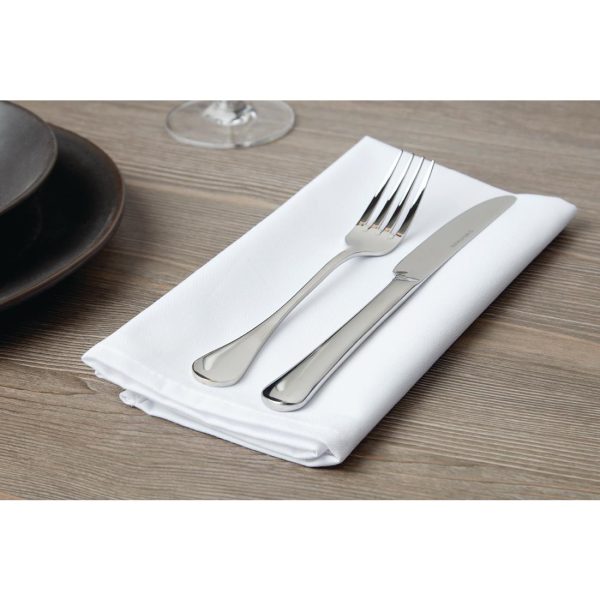 Occasions Polyester Napkins White (Pack of 10) - Image 2