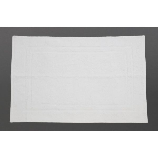 EcoKnit Bath Mat White, 800gsm - Image 2