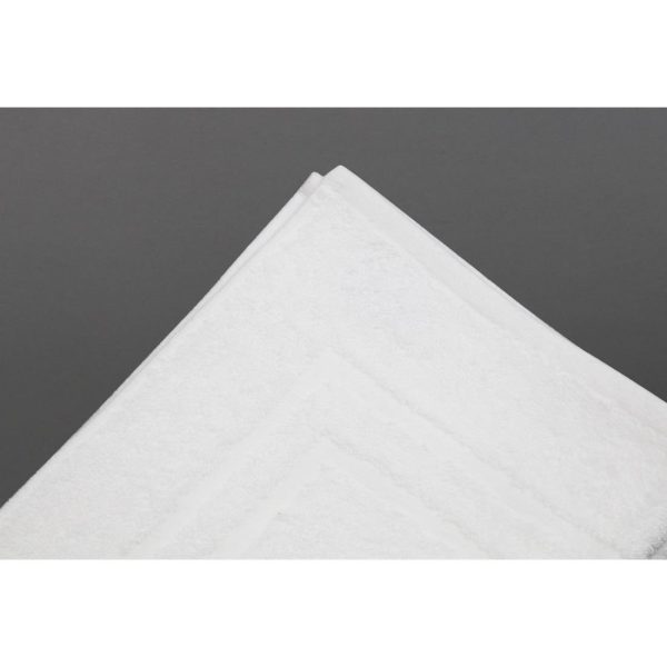 EcoKnit Bath Mat White, 800gsm - Image 5