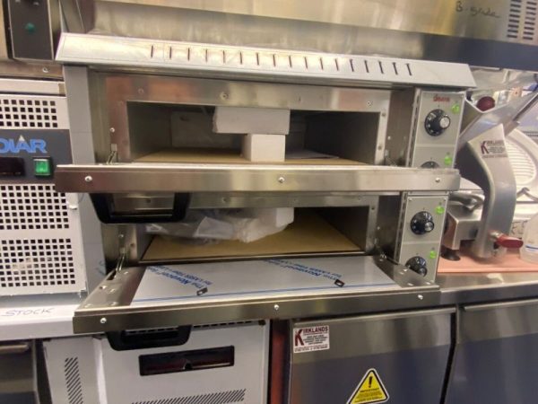 Sirman VULCANO 2C Twin Deck Pizza Oven with Refractory Brick Decks Heavy Duty 2