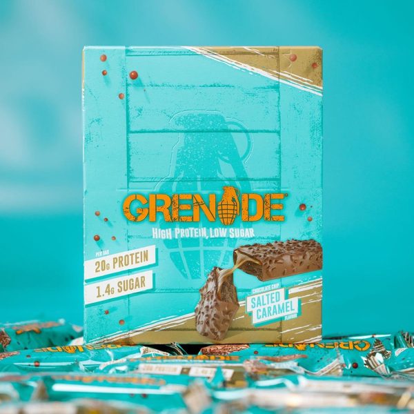 Grenade Protein Bar Choc Chip Salted Caramel 60g (Pack of 12) - Image 7