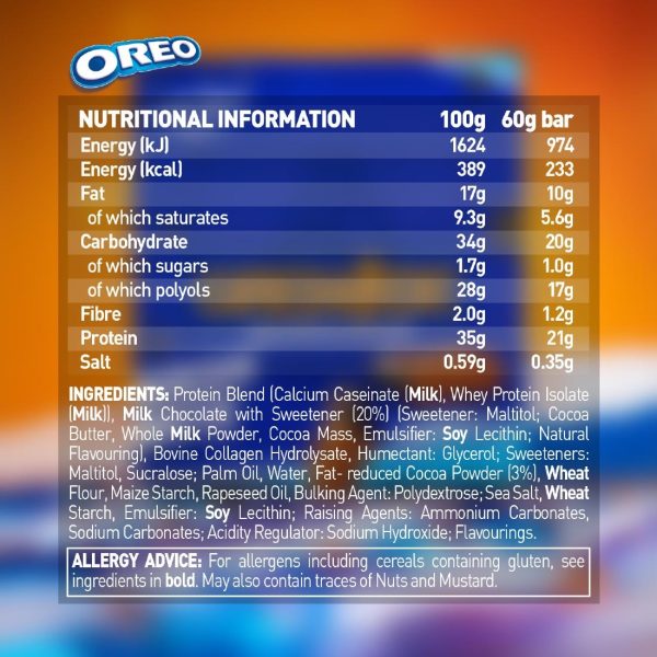 Grenade Protein Bar Oreo 60g (Pack of 12) - Image 7