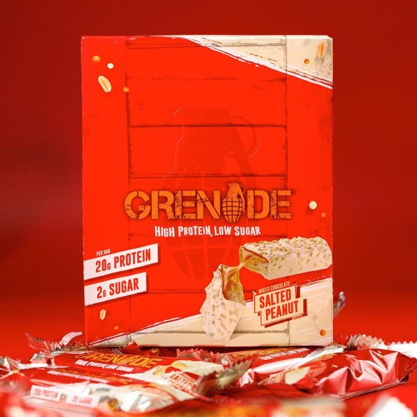 Grenade Protein Bar White Chocolate Salted Peanut 60g (Pack of 12) - Image 5