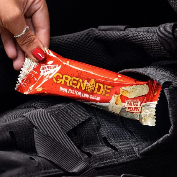 Grenade Protein Bar White Chocolate Salted Peanut 60g (Pack of 12) - Image 7