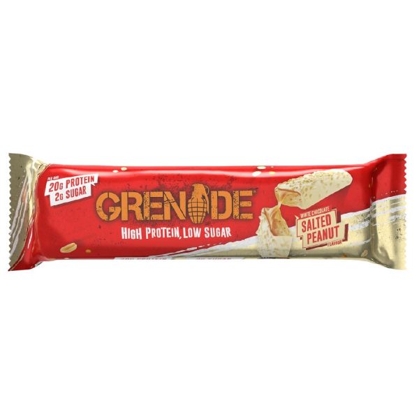 Grenade Protein Bar White Chocolate Salted Peanut 60g (Pack of 12) - Image 2