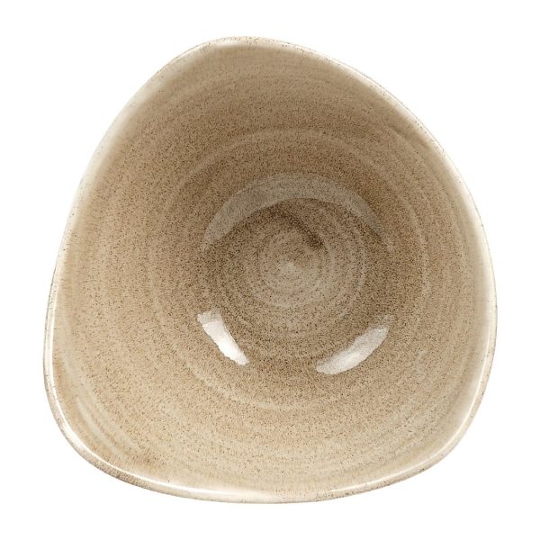 Churchill Stonecast Patina Antique Triangle Bowls Taupe 153mm (Pack of 12) - Image 2