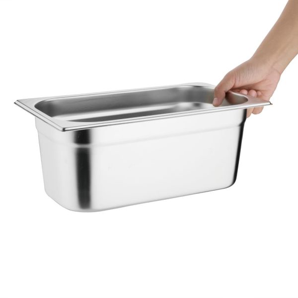 Vogue Stainless Steel Gastronorm Tray Set 8 x 1/3 - Image 4