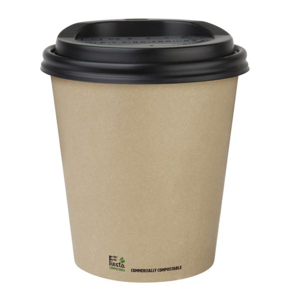 Fiesta Compostable Coffee Cups Single Wall 340ml / 12oz (Pack of 1000) - Image 2