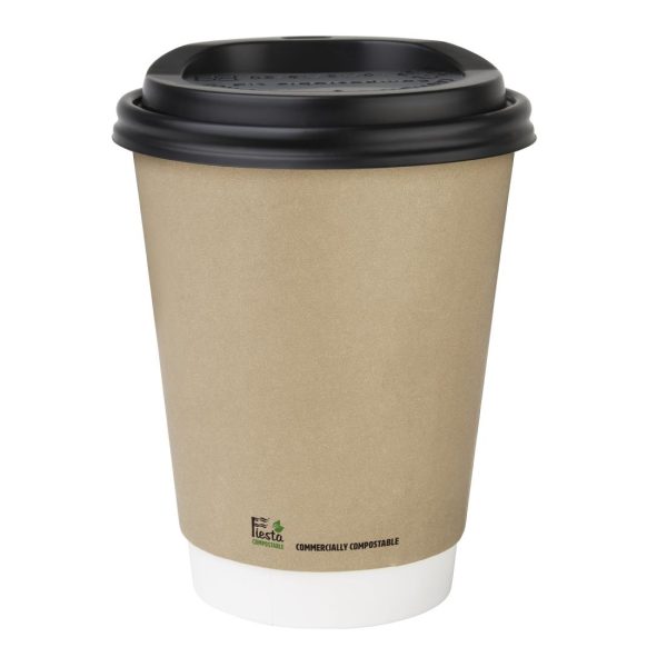 Fiesta Compostable Coffee Cups Double Wall 340ml (Pack of 500) - Image 2