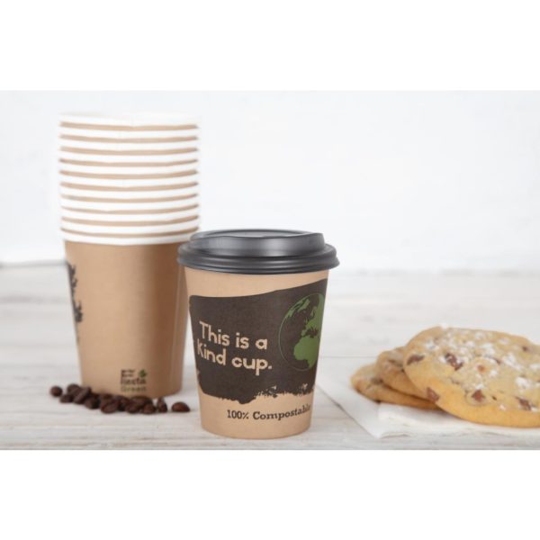Fiesta Compostable Coffee Cups Single Wall 8oz (Pack of 1000) - Image 10