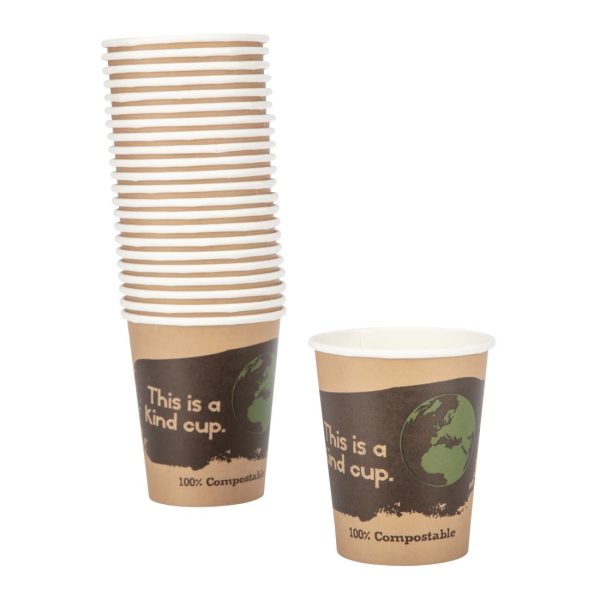 Fiesta Compostable Coffee Cups Single Wall 8oz (Pack of 1000) - Image 12