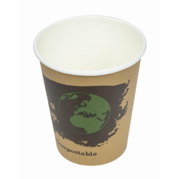 Fiesta Compostable Coffee Cups Single Wall 8oz (Pack of 50) - Image 9