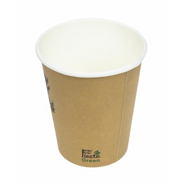 Fiesta Compostable Coffee Cups Single Wall 8oz (Pack of 50) - Image 10