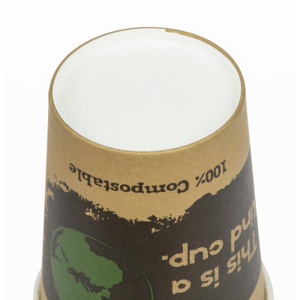 Fiesta Compostable Coffee Cups Single Wall 8oz (Pack of 50) - Image 11