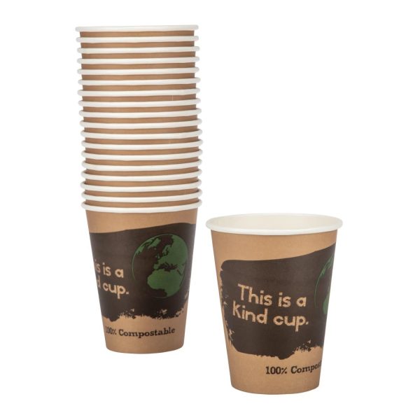Fiesta Compostable Coffee Cups Single Wall 12oz (Pack of 50) - Image 11