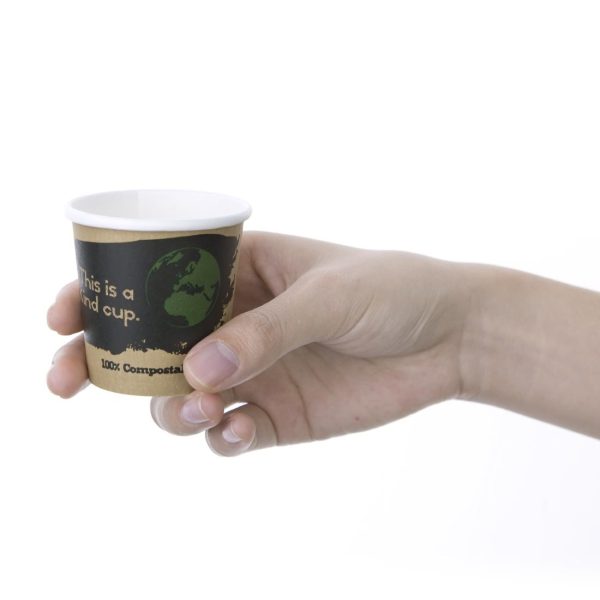Fiesta Compostable Espresso Cups Single Wall 113ml (Pack of 50) - Image 8