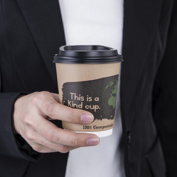 Fiesta Compostable Coffee Cups Double Wall 227ml / 8oz (Pack of 25) - Image 11