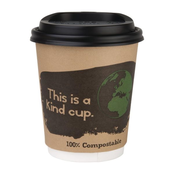Fiesta Compostable Coffee Cups Double Wall 227ml / 8oz (Pack of 25) - Image 15