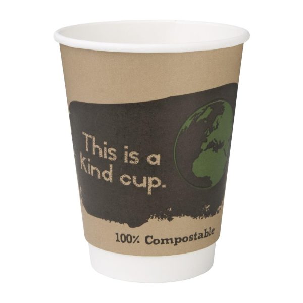Fiesta Compostable Coffee Cups Double Wall 340ml (Pack of 500) - Image 9